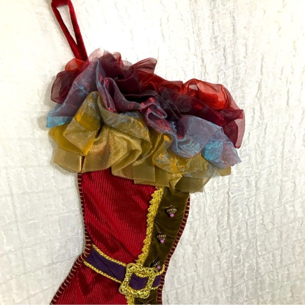 Luxurious Red Christmas Stocking - Picture 2 of 15